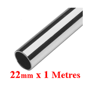 1 Metre Length of 22mm Dia Tube. 316 Stainless.