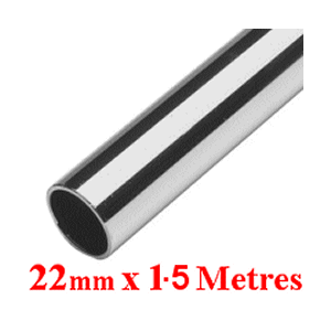 1.5 Metre Length of 22mm Dia Tube. 316 Stainless.