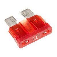10 Amp  Red Blade Fuse, ATC Type. Pack of 5.