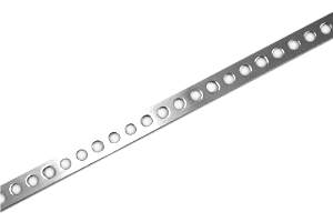 14mm x 1000mm 316 Stainless Chainplate 6mm Holes.