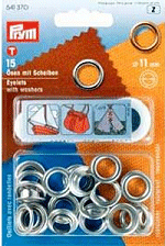 Pack of 15. 11mm Hole Eyelets.