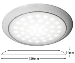LED Celling Light White Surround 130mm Dia.