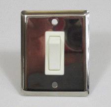 Low Voltage Wall Light Switch, Single 2 Way, Stainless.