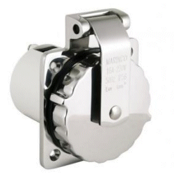 Stainless MARINCO Boat Shore Power Inlet Socket