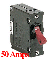 50 Amp AIRPAX Circuit Breaker 12 Volts DC.