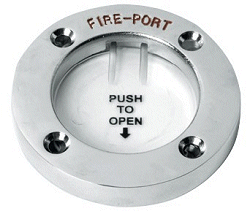 Boat Outboard Engine Fire Port Stainless.