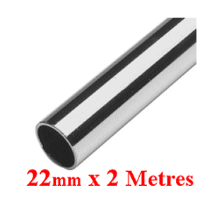 2 Metre Length of 22mm Dia Tube. 316 Stainless.
