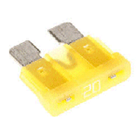 20 Amp  Yellow Blade Fuse, ATC Type. Pack of 5.
