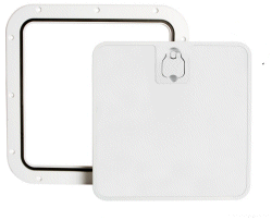 Boat White Inspection Access Hatch Covers. Size 375 x 375mm.