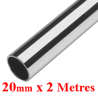 2 Metre Length of 20mm 316 Stainless Steel Tube.