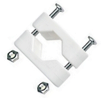 Nylon Rail Mounting Clamp for 22 and 25mm Tube.