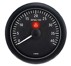 VDO Viewline Tachometer 4,000 RPM.
