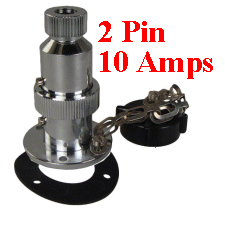 Watertight Plug and Socket. 2 Pin. 10 Amps.