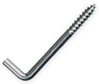 32mm Square Cup Hook. A2 Stainless Steel.