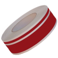 34mm Red 2 Stripes of Boats Waterline Tape.
