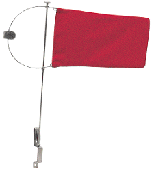 Yachts Red Burgee. Wind Direction Indicator.