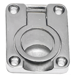 Stainless Steel Flush Hatch Pull Ring. 48 x 56mm.