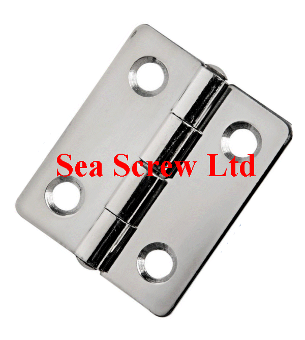Stainless Steel 75 X 50 X 2 mm butt hinges HINI322SSS  One Pair 