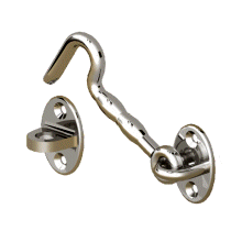4 Inch Cabin Hook Polished 316 Stainless Steel.