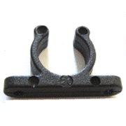 40mm Holding Clips in Black Plastic.