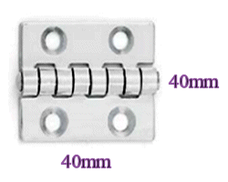 40mm x 40mm Hinge 304 A2 Stainless Steel.