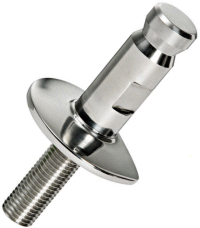 25mm Stanchion Stud Base. Concealed Fixing.