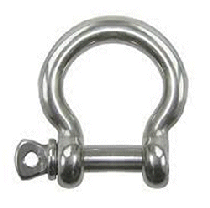 4mm Bow Shackle. 316 Stainless..