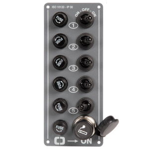 5 Fused Switch Panel and Lighter Outlet.