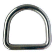 62mm D Ring. Welded Stainless Steel.
