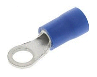Pack of 10 Wire Terminal Eye BLUE Hole Size 4.3mm.