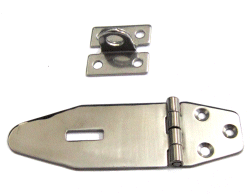 HASP AND STAPLE IN STAINLESS STEEL SMALLEST SIZE 65mm X 23mm 