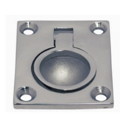 Stainless Steel Flush Hatch Pull Ring 38 x 47mm.
