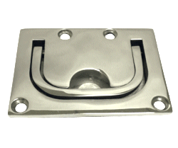 Stainless Steel Flush Hatch Pull Ring. 56 x 76mm.