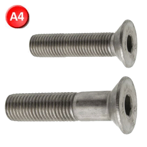 A4 Stainless Countersunk Socket Head Screws.
