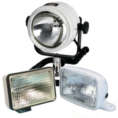 Marine Flood and Search Lights for Boats.