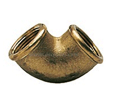 Brass BSP Pipe Fittings. Equal Elbows.