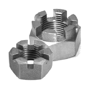 Castle Lock Nuts A2 Stainless Steel.
