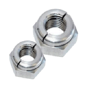 Heat Resistant Locking Nuts in A2 Stainless.