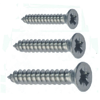 Stainless Self Tapping Screws Countersunk Pozi.