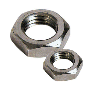 Thin Jam Nuts, Half Lock Nuts. A2 Stainless Steel.