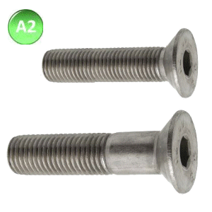 A2 Stainless Countersunk Socket Head Screws.