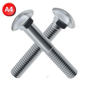 A4 Stainless Carriage Bolts.