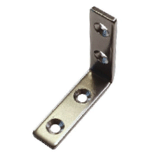 31 x 31mm Angle Bracket in 304 Stainless Steel.