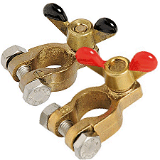 Battery Post Clamps. Bronze.