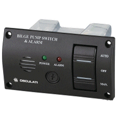 Boat Bilge Pump Panel Switch with an Alarm.