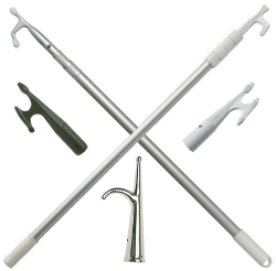 Boat Hook. Telescopic and Replacement Hooks.