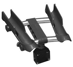 Boat Twin Rod Holders, 25mm Rail Mounting.