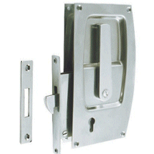 Boats Stainless Sliding Door Lock. Large Lever.
