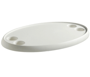 Boats White Oval Table Top.