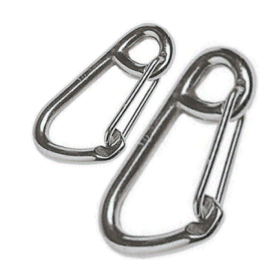 Carbine Hooks Wire Gate 316 Stainless.